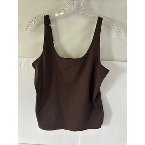 Chico's Cami Adjustable Straps Brown Sleeveless Size 1